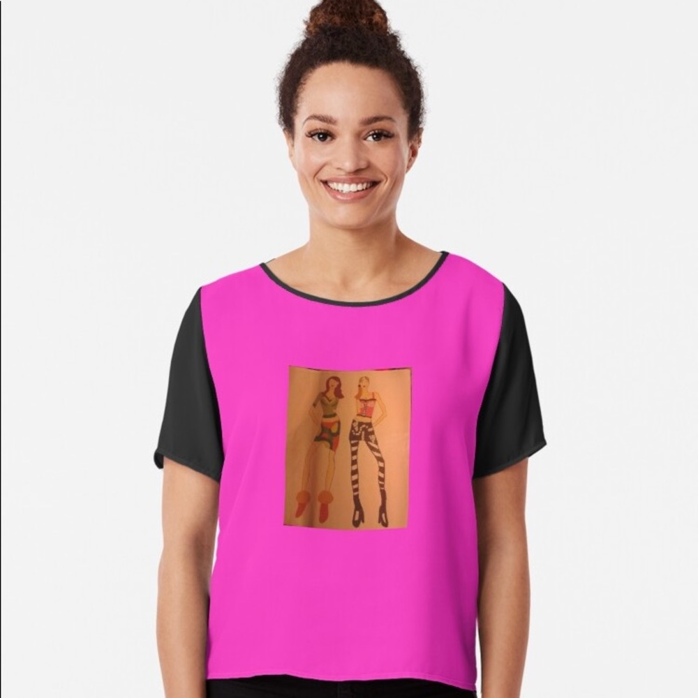 Strike A Pose Chiffon Blouse(Custom Made)